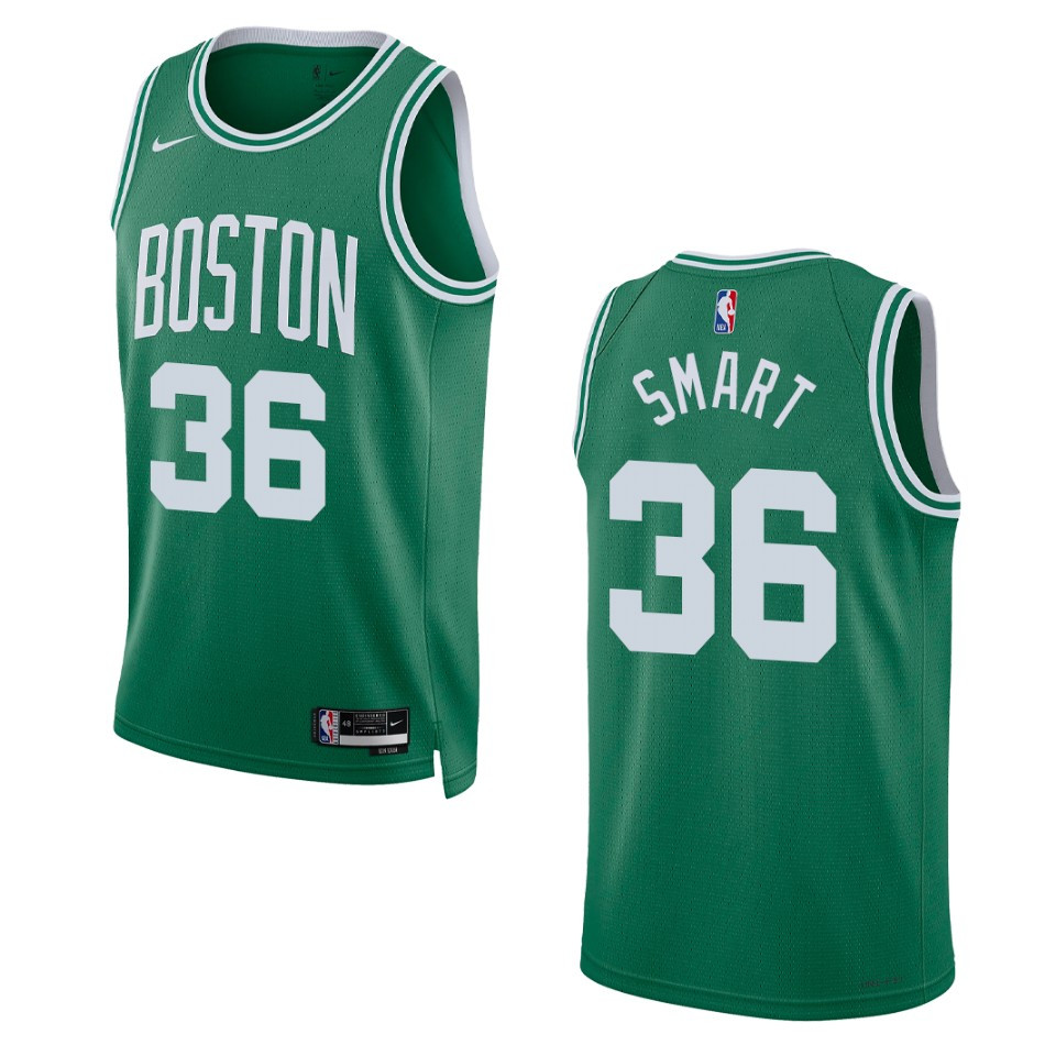 Men's Boston Celtics Marcus Smart #36 Icon Edition Kelly Green Swingman 2022-23 Jersey 2401LTNN